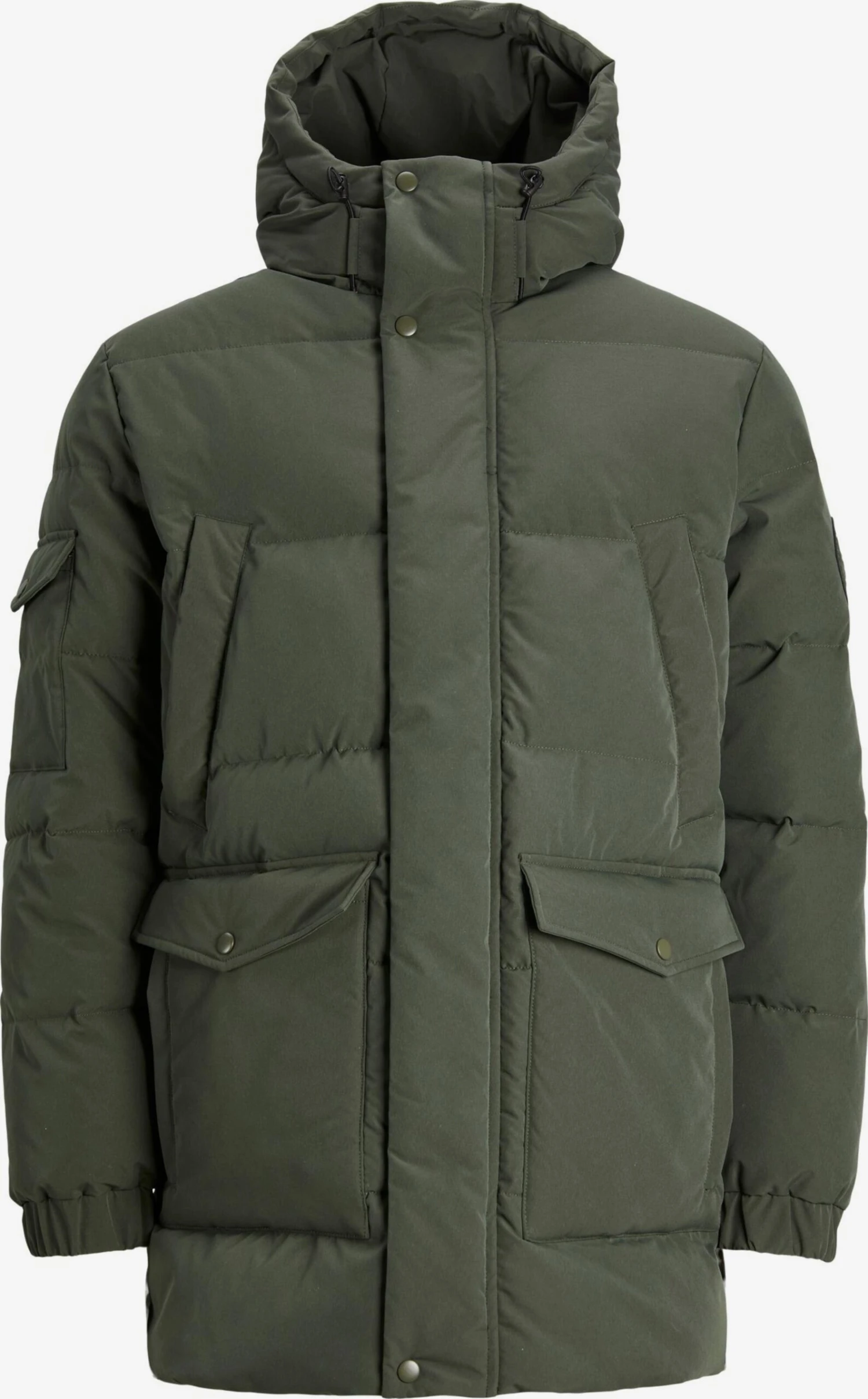 Jack & Jones Winterjassen Winterjas Blake Heren Donkergroen 3 Jack & Jones Winterjassen Winterjas Blake Heren Donkergroen
