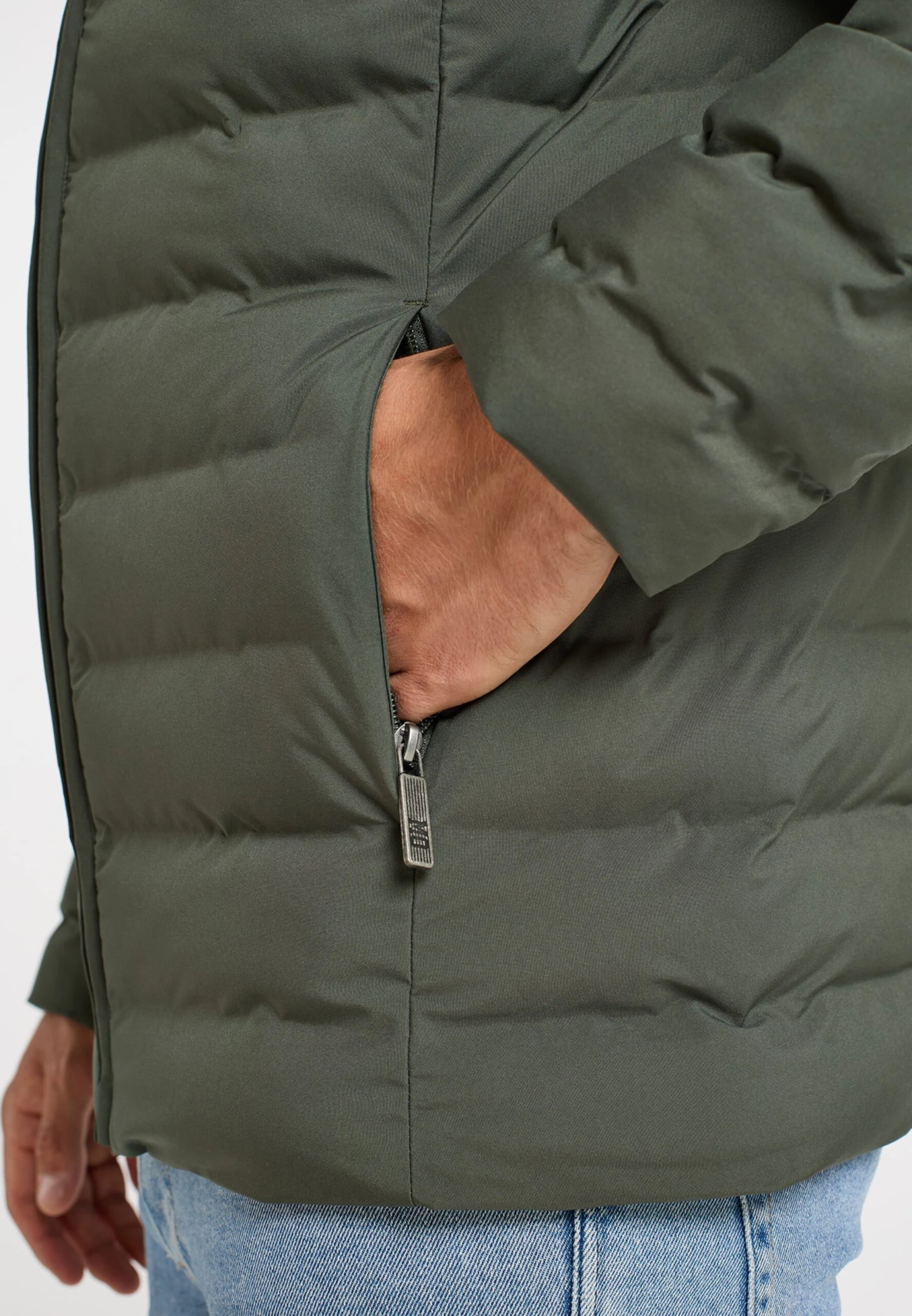 Winterjassen Winterjas Heren Kaki / Olijfgroen 7 Winterjassen Winterjas Heren Kaki / Olijfgroen - Afbeelding 5