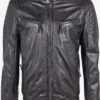 GIPSY Leren Jassen Tussenjas Chester Heren Zwart -Jack & Jones Winkel 0d1630355e60d71e67a2552943bd7c51