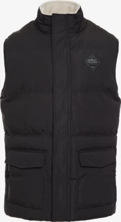 Threadbare Bodywarmers Bodywarmer Track Heren Zwart