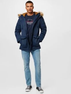Blend Winterjassen Winterjas Heren Enziaan -Jack & Jones Winkel 0f03fc7ad603a43641056b56ffc96580