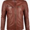 GIPSY Leren Jassen Tussenjas Derry Heren Bruin