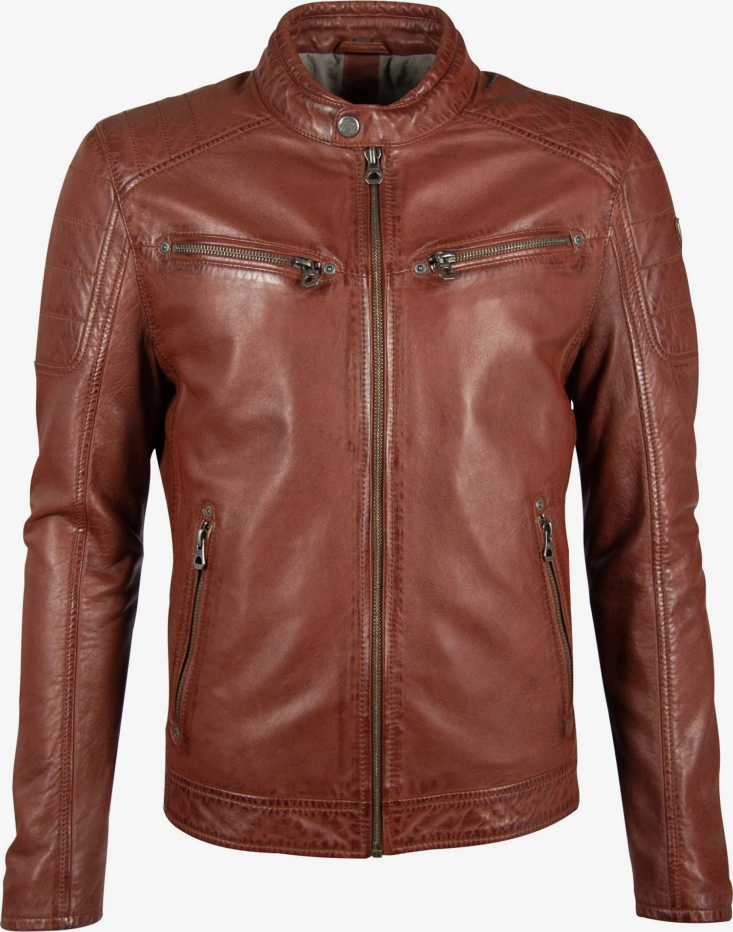 GIPSY Leren Jassen Tussenjas Derry Heren Bruin 3 GIPSY Leren Jassen Tussenjas Derry Heren Bruin