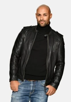 Mustang Leren Jassen Tussenjas 31020136 Heren Zwart -Jack & Jones Winkel 140e40a2f1305be765fe9e03f6b8fc5d