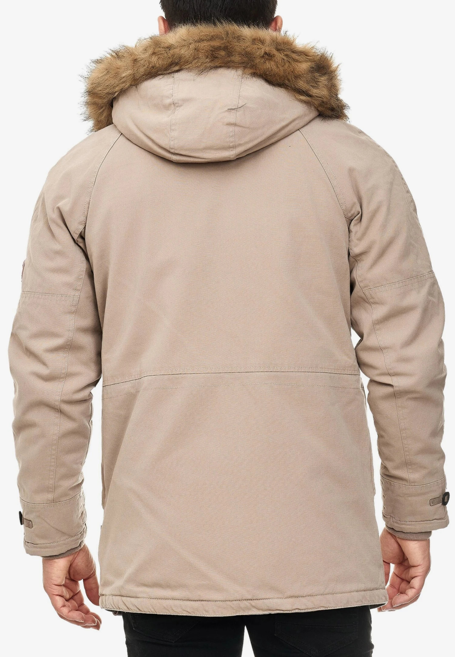 Indicode Jeans Parkas Winterparka Fann Heren Beige 7 Indicode Jeans Parkas Winterparka Fann Heren Beige - Afbeelding 5