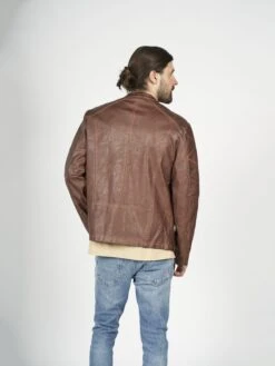 Freaky Nation Leren Jassen Tussenjas FNB-709-FN Heren Bruin -Jack & Jones Winkel 1a090d9b518906dcbdf16c260f57b8e6