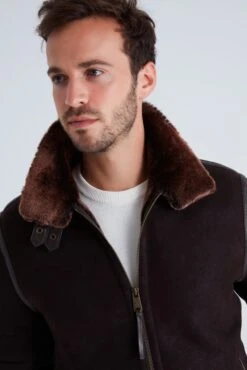 Leren Jassen Tussenjas PAWEL Heren Bruin -Jack & Jones Winkel 1b958e367b4239c415d1f9bed767c56b