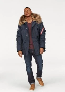 Alpha Industries Parkas Winterparka Polar Heren Nachtblauw -Jack & Jones Winkel 21dd756d45ec2be9a14a18e96c4fe60a