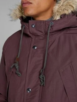 Jack & Jones Parkas Winterparka Heren Wijnrood -Jack & Jones Winkel 22d00eb838f127257936b07bfe8312bd
