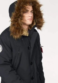 Alpha Industries Parkas Winterparka Polar Heren Zwart -Jack & Jones Winkel 23b976e4ac1b3a5b31436500e08667e7