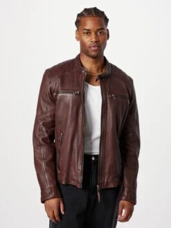 Leren Jassen Tussenjas Chard Heren Kastanjebruin -Jack & Jones Winkel 23c1c78d7944fc2a3be4de0798b0cead