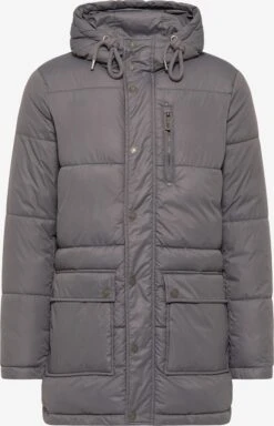 Parkas Winterparka Heren Basaltgrijs