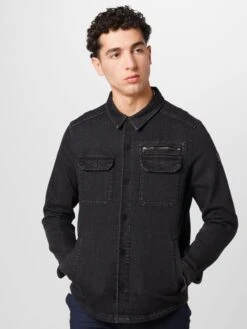 Spijkerjassen Tussenjas Jay Heren Zwart -Jack & Jones Winkel 28de8ebe5e39da07eb9fcc19de00eb64