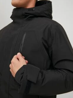 Jack & Jones Parkas Winterparka Wing Heren Zwart -Jack & Jones Winkel 29c469e2ea9d6b433046b41cb3eafc68