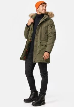 Indicode Jeans Parkas Winterparka Jarl Heren Kaki -Jack & Jones Winkel 2a316dce448e2632e268c9f2d74b5ec7