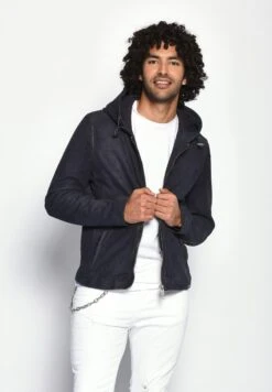 Maze Leren Jassen Tussenjas Baton Heren Blauw -Jack & Jones Winkel 30632b100e7c00a30a7eceac27470480