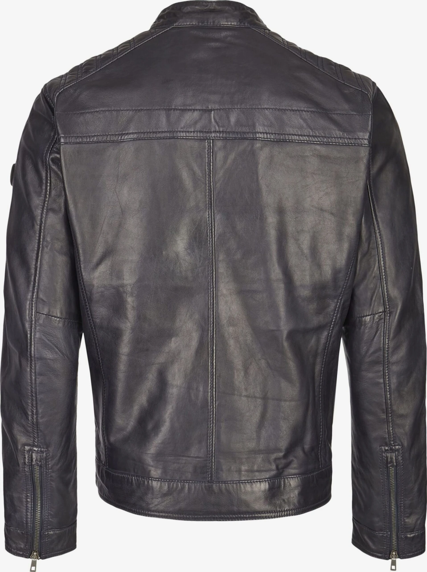 Bugatti Leren Jassen Tussenjas Heren Donkerblauw 4 Bugatti Leren Jassen Tussenjas Heren Donkerblauw - Afbeelding 2