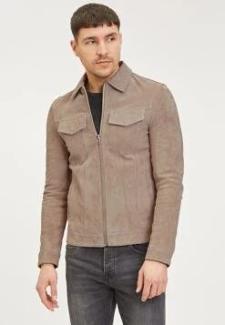 Goosecraft Leren Jassen Tussenjas Ray Heren Stone Grey -Jack & Jones Winkel 38d22c97bac8288b786752f04ea8d83c