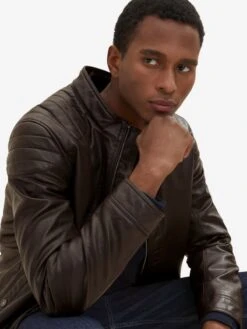 Tom Tailor Leren Jassen Tussenjas Heren Donkerbruin -Jack & Jones Winkel 39558059ab7a837a01ef9601e6088c36