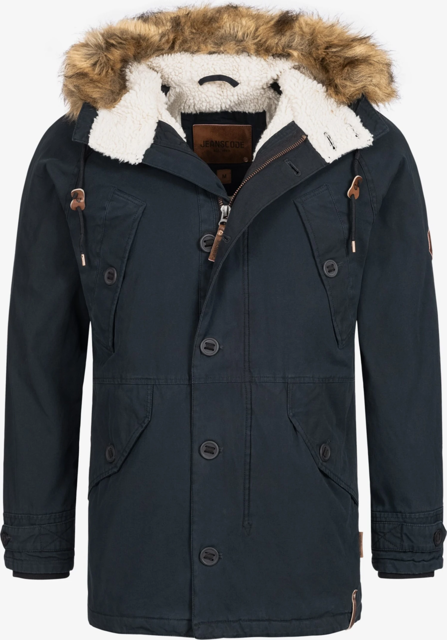 Indicode Jeans Parkas Winterparka Fann Heren Zwart 3 Indicode Jeans Parkas Winterparka Fann Heren Zwart