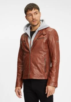GIPSY Leren Jassen Tussenjas Lyron Heren Bruin / Cognac -Jack & Jones Winkel 4704e159ad264e2ff88c58ab152ea47b