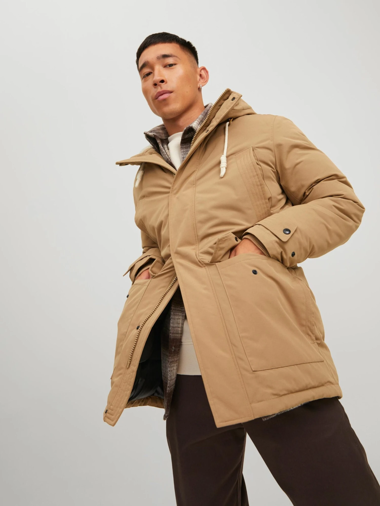 Jack & Jones Parkas Winterparka Mash Heren Chamois 6 Jack & Jones Parkas Winterparka Mash Heren Chamois - Afbeelding 4