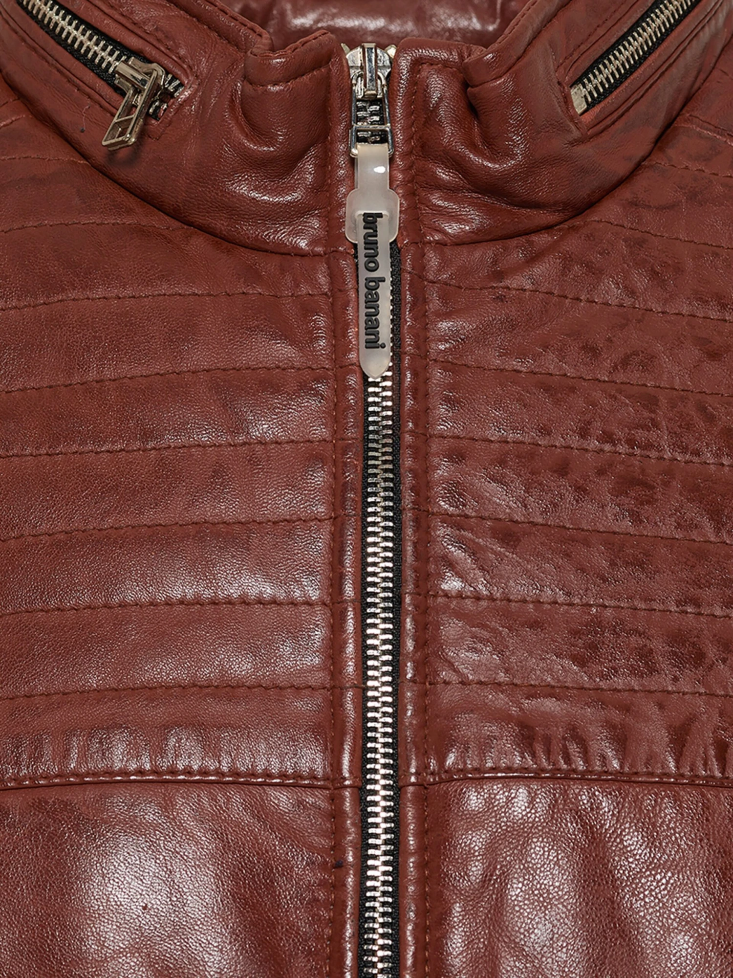 Bruno Banani Leren Jassen Tussenjas Stephan Heren Bruin 5 Bruno Banani Leren Jassen Tussenjas Stephan Heren Bruin - Afbeelding 3