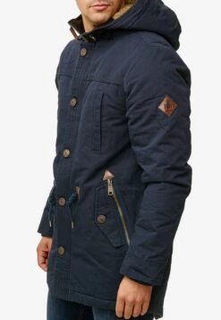 Indicode Jeans Parkas Winterparka Barge Heren Donkerblauw -Jack & Jones Winkel 50179ea5450220873e512175353865fb