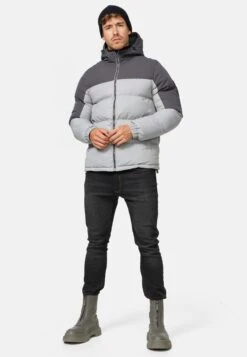 Indicode Jeans Winterjassen Winterjas Danix Heren Lichtgrijs / Donkergrijs -Jack & Jones Winkel 50ed8ff1d03908635e43b55807e6b38a