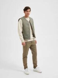 Selected Homme Bodywarmers Bodywarmer Taka Heren Kaki -Jack & Jones Winkel 575816e80d239733b22b175acd8b2fe8