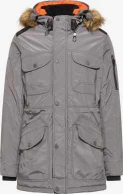 Parkas Winterparka Heren Rookgrijs