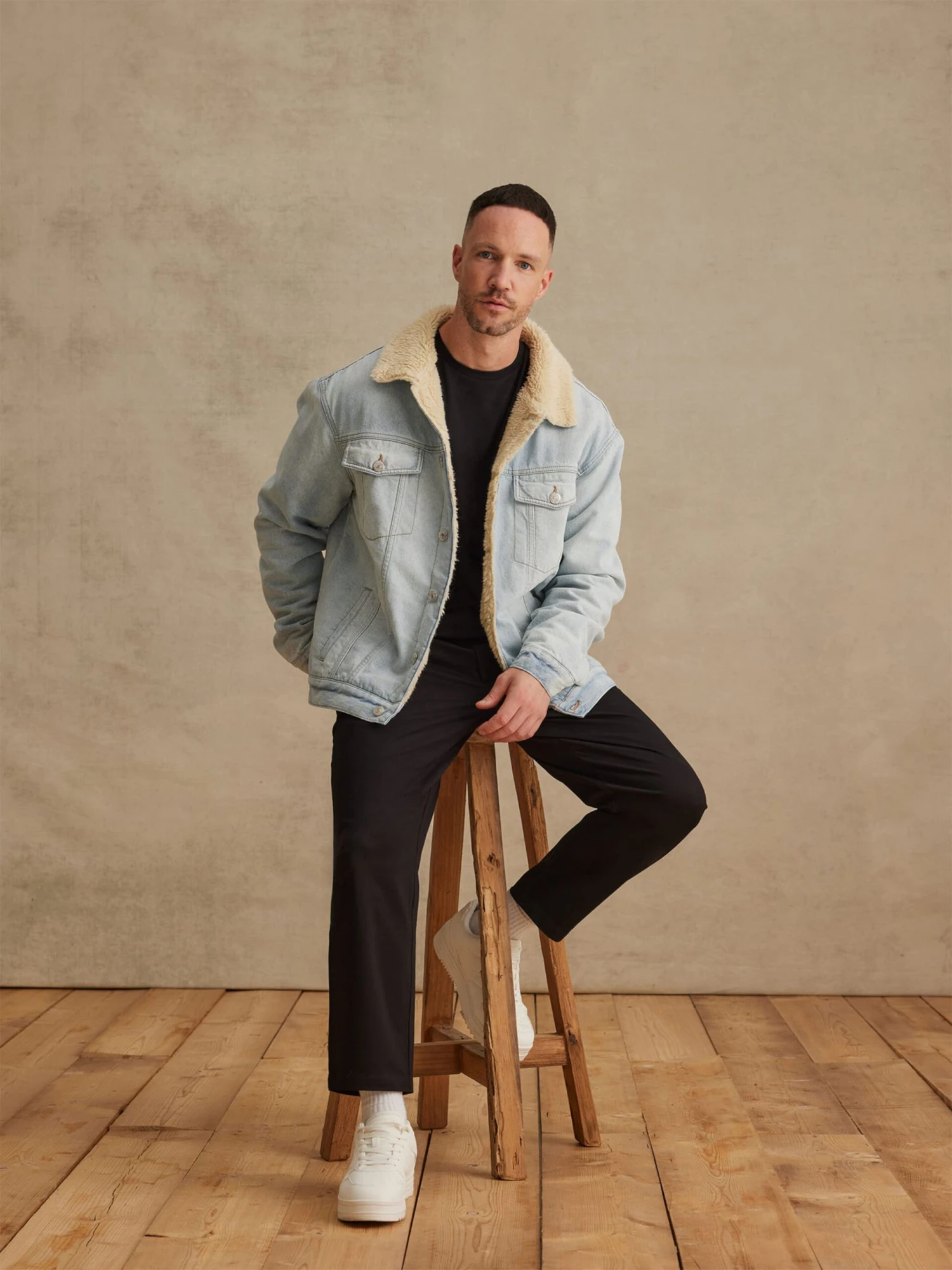 Spijkerjassen Tussenjas Tim Heren Lichtblauw 4 Spijkerjassen Tussenjas Tim Heren Lichtblauw - Afbeelding 2