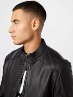 Hugo Leren Jassen Tussenjas Lokis Heren Zwart -Jack & Jones Winkel 73044871bdfa4456e1f783fd6bbb6b2e