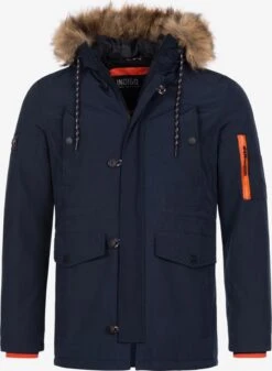 Indicode Jeans Parkas Winterparka Leicester Heren Navy
