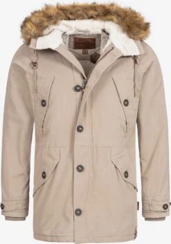 Indicode Jeans Parkas Winterparka Fann Heren Beige