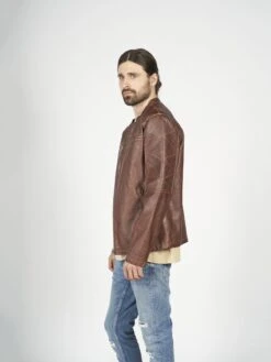 Freaky Nation Leren Jassen Tussenjas FNB-709-FN Heren Bruin -Jack & Jones Winkel 86ddb5962df2ee0adbbd4854e35c1d0f