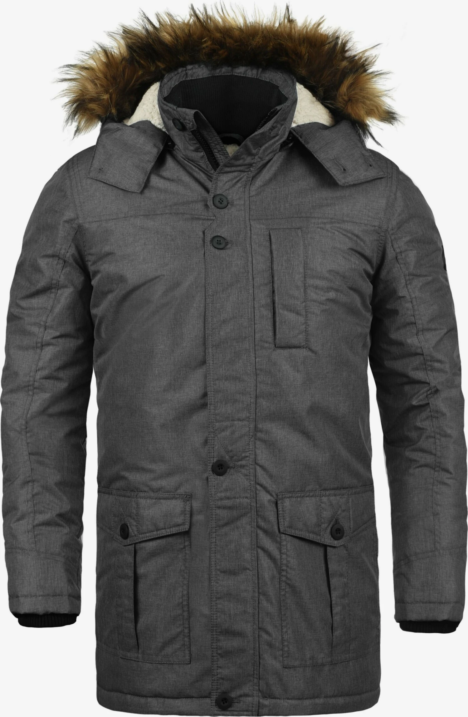 Solid Parkas Winterparka Octavus Heren Zwart Gemêleerd 3 Solid Parkas Winterparka Octavus Heren Zwart Gemêleerd