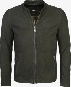 Maze Leren Jassen Tussenjas Brunswick Heren Groen