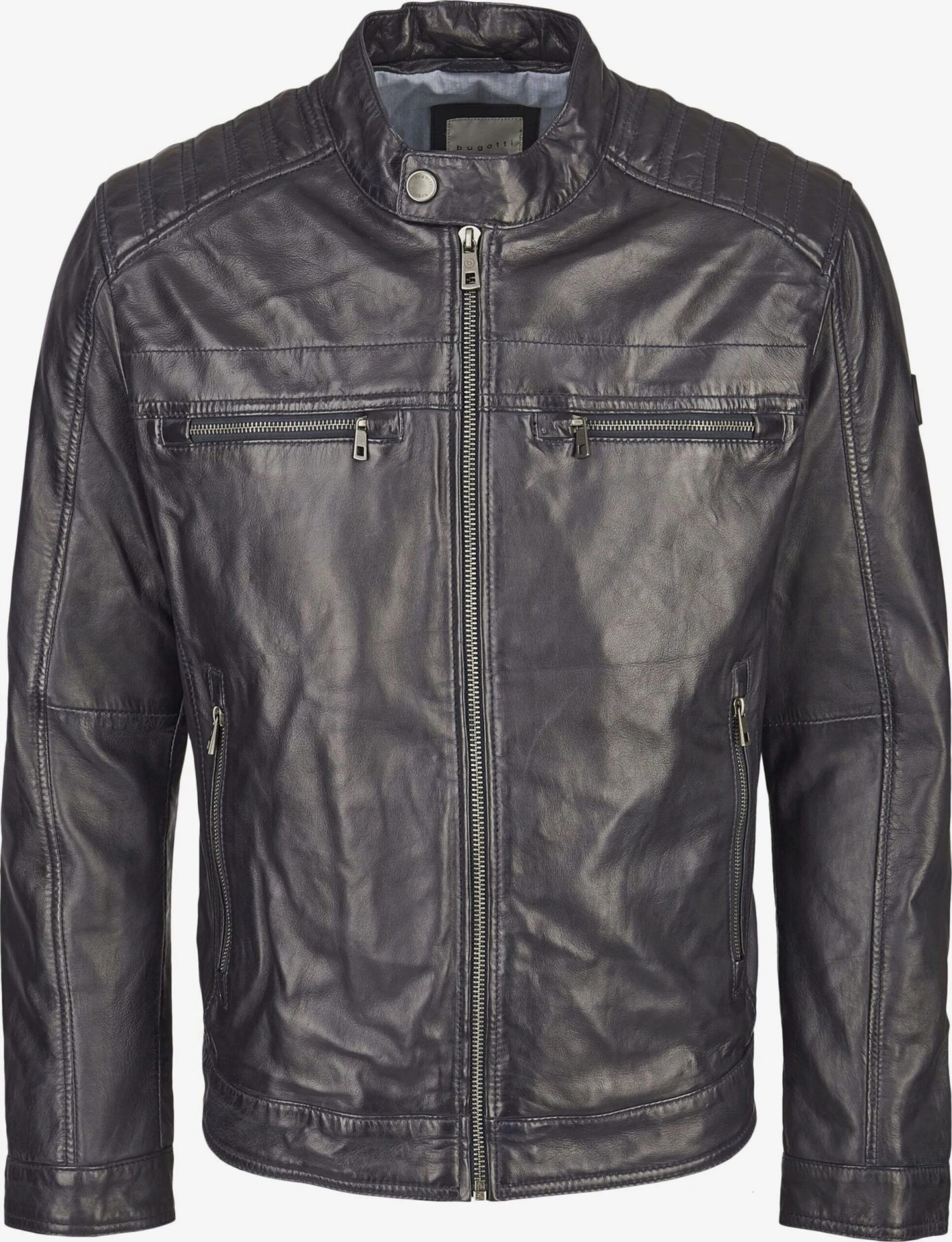 Bugatti Leren Jassen Tussenjas Heren Donkerblauw 3 Bugatti Leren Jassen Tussenjas Heren Donkerblauw