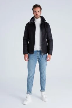 Leren Jassen Tussenjas RALF Heren Zwart -Jack & Jones Winkel 8ce1692f289b7517afc2e0194bba7084