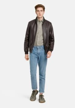 Leren Jassen Tussenjas Dany CW Heren Donkerbruin -Jack & Jones Winkel 8dde404aaa486eee2c77a322ceabc259