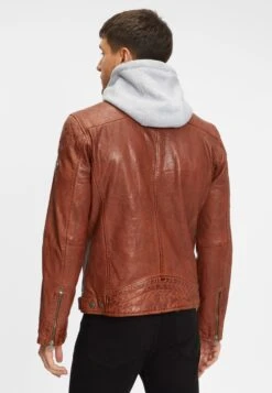 GIPSY Leren Jassen Tussenjas Lyron Heren Bruin / Cognac -Jack & Jones Winkel 8e90eeb2db6793fb136fe690412d0ec9