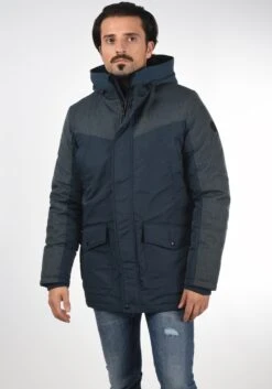 Solid Parkas Winterparka Heren Blauw / Navy / Donkerblauw -Jack & Jones Winkel 99f35003bfc3081db1d32417ea95526c