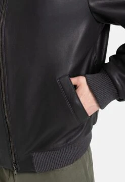 Leren Jassen Tussenjas Talib Heren Zwart -Jack & Jones Winkel 9a677f8ec36f61a1636c8f1b2788bb4b