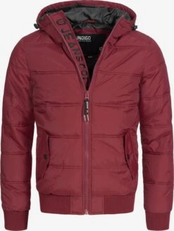 Indicode Jeans Winterjassen Winterjas Adrian ZA Heren Bordeaux