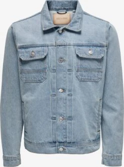 Only & Sons Spijkerjassen Tussenjas Duke Heren Blauw