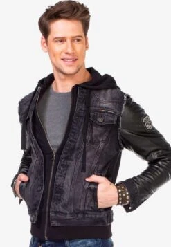 Cipo & Baxx Spijkerjassen Tussenjas Blox Heren Zwart -Jack & Jones Winkel a08ce79a2dfb455cf51853e34dfdd132