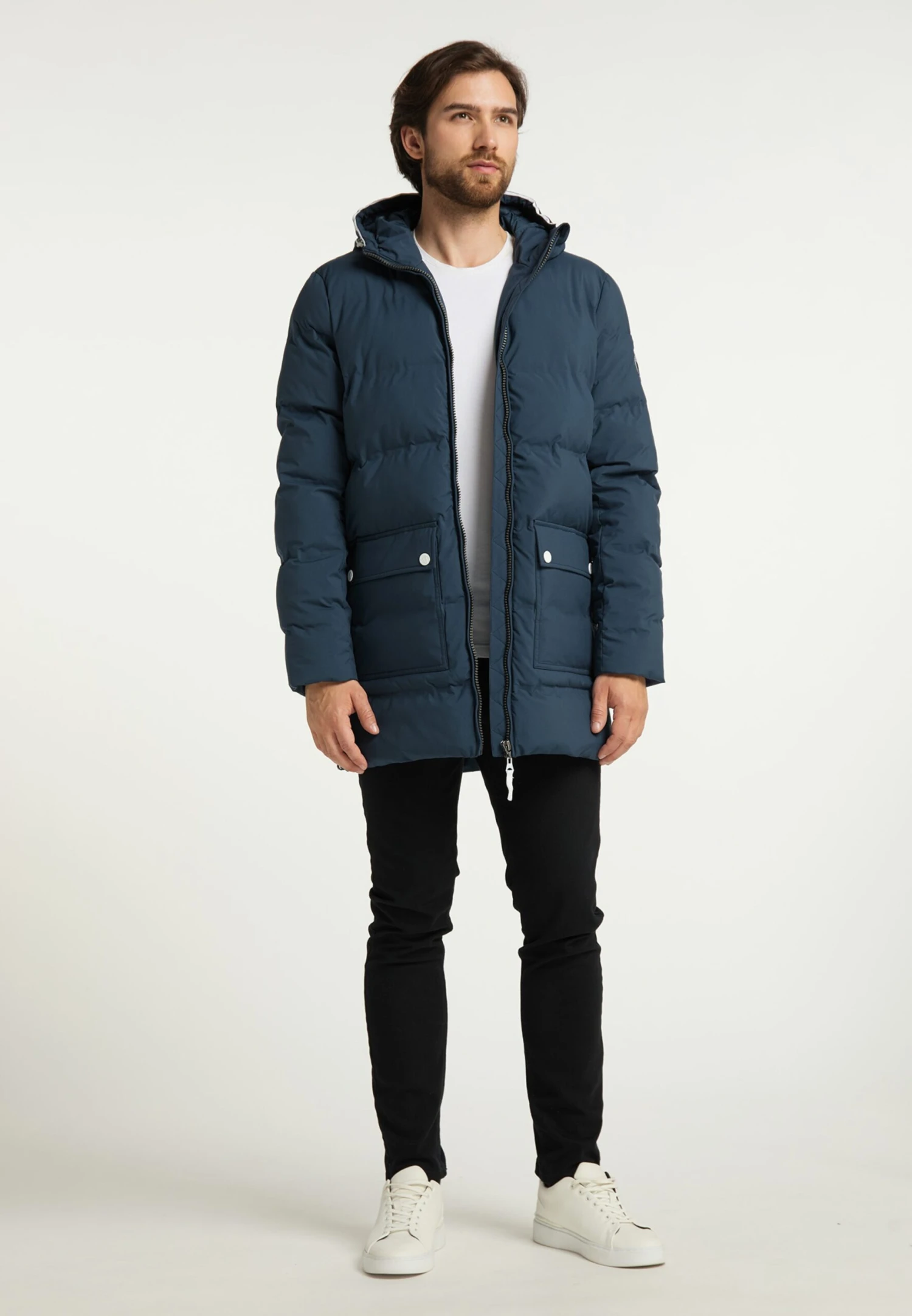 Parkas Winterparka Heren Ultramarine Blauw 6 Parkas Winterparka Heren Ultramarine Blauw - Afbeelding 4