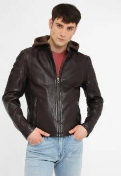 GIPSY Leren Jassen Tussenjas RYLO LAKEV Heren Bruin / Donkerbruin -Jack & Jones Winkel a19cb4ba5a311bcac4968e8c583cf0b7