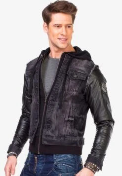 Cipo & Baxx Spijkerjassen Tussenjas Blox Heren Zwart -Jack & Jones Winkel a6354770a00f2fa240172a0399bfaf7b